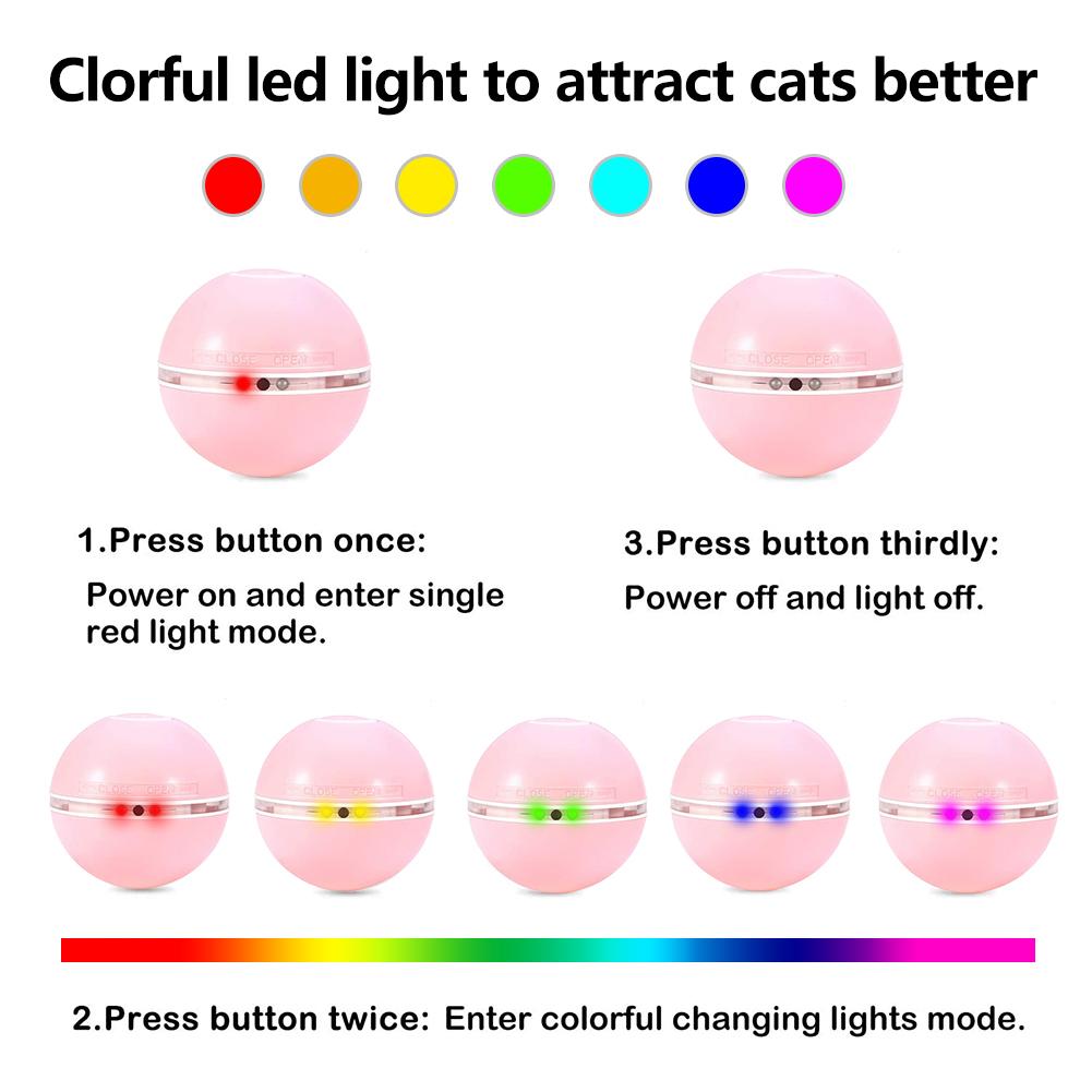 LED Laser Electronic Rolling Pet Funny Cat Toy Ball