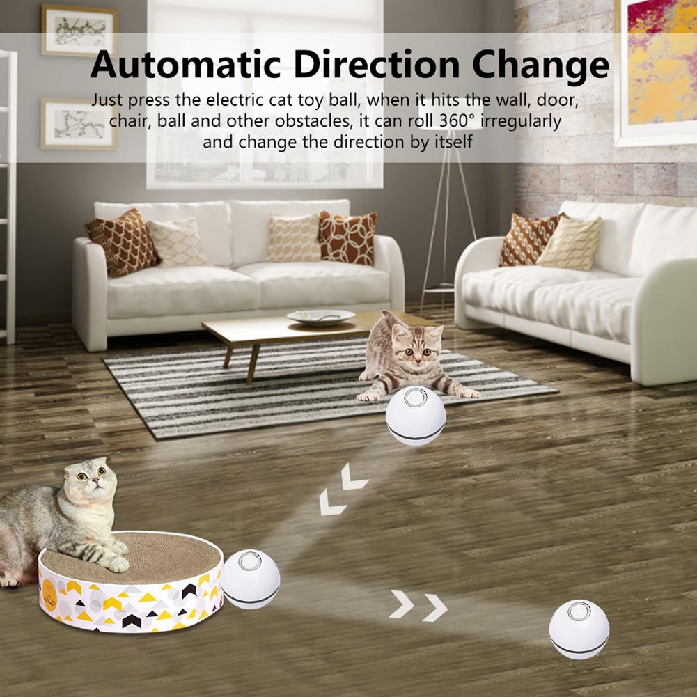 LED Laser Electronic Rolling Pet Funny Cat Toy Ball