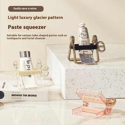 Light Luxury Toothpaste Dispenser Household Manual Spinning Material Squeezing Machine