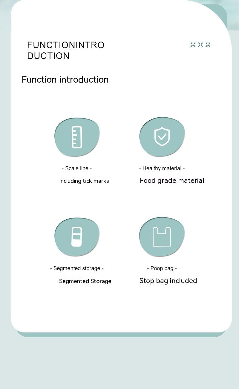 Pet Water Cup Drinking Food Garbage Bag Three-in-one Portable Small Multi-functional