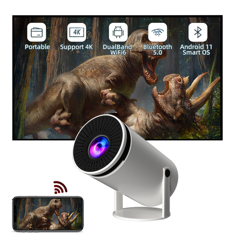 Mini Barrel Projector – Smart Android HD Home Entertainment Projector