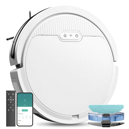 Robot Vacuum And Mop, 3 In 1 Combo Cleaner For Home, 5000Pa Suction, 120 Mins Run Time.
