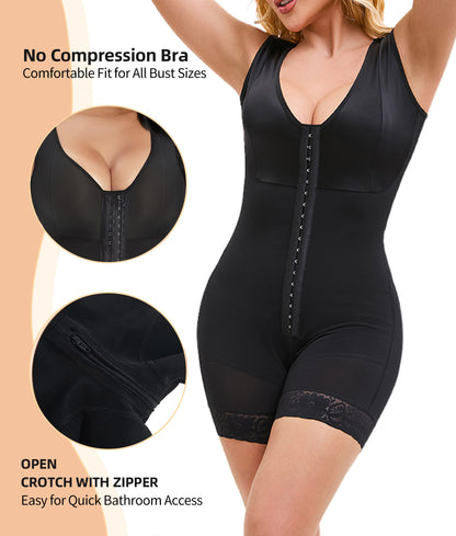 Full Body Shaper Butt Lifter With Zipper Crotch