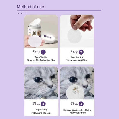 200 Pulls Pet Eye Cleaning Wipes