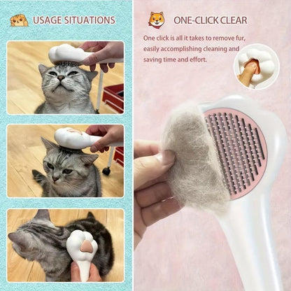 Paw Shaped Pet Grooming Brush