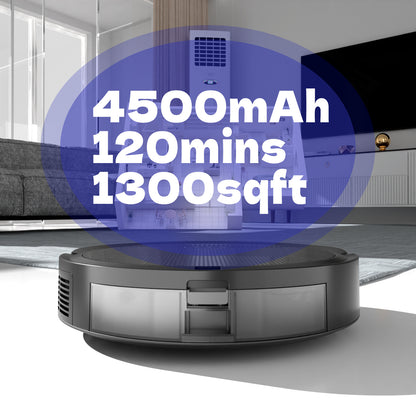 Robot Vacuum And Mop, 3 In 1 Combo Cleaner For Home, 5000Pa Suction, 120 Mins Run Time.