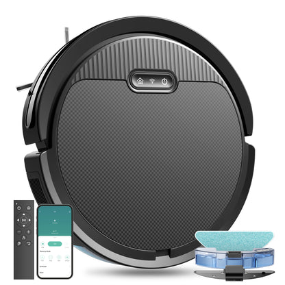 Robot Vacuum And Mop, 3 In 1 Combo Cleaner For Home, 5000Pa Suction, 120 Mins Run Time.