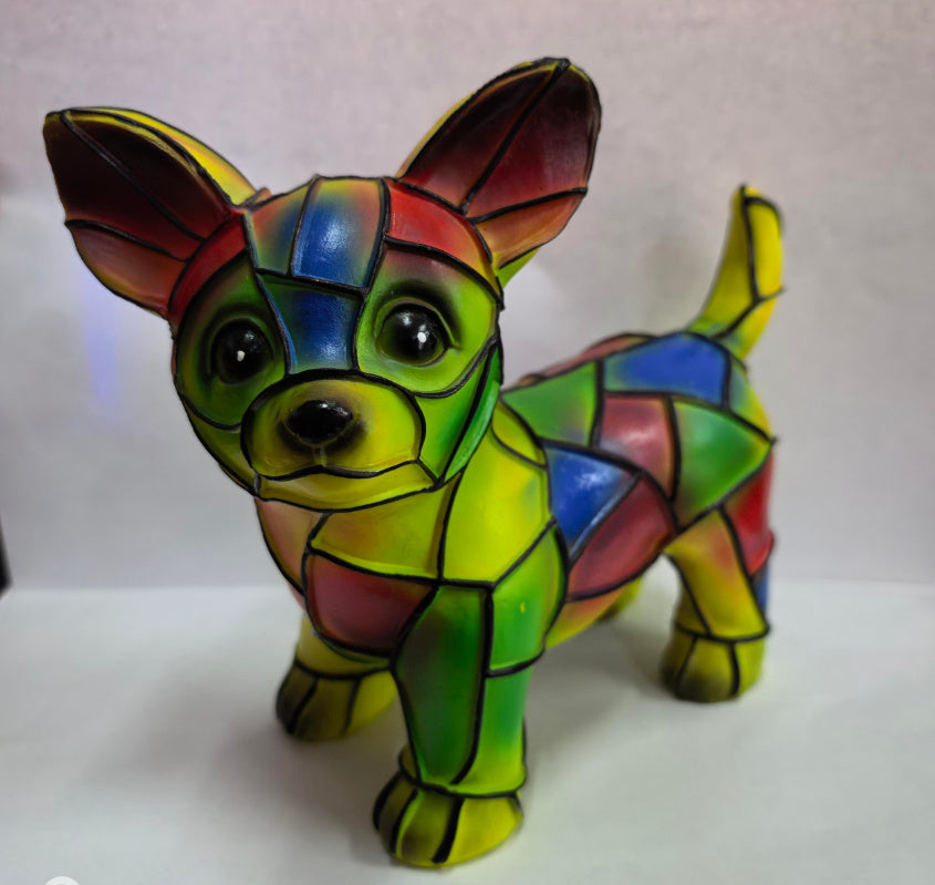 Cute LED Resin Animal Night Light Figurine – Battery Operated Pet-Themed Home Decoration