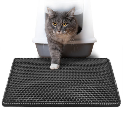 Double Rice Grain Cat Guard Filter Litter Mat