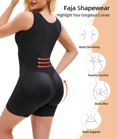 Full Body Shaper Butt Lifter With Zipper Crotch