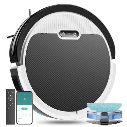 Robot Vacuum And Mop, 3 In 1 Combo Cleaner For Home, 5000Pa Suction, 120 Mins Run Time.