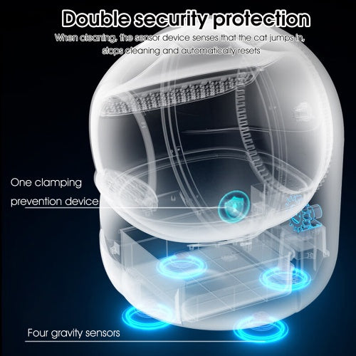 Smart Automatic Cat Litter Box, App Control
