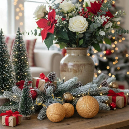 Golden Christmas Glass Ball Ornament – Elegant Holiday Tree Decoration