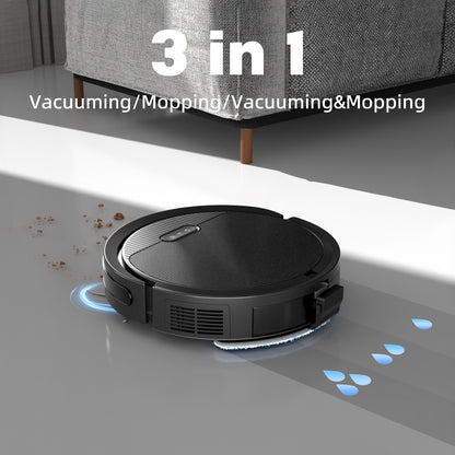 Robot Vacuum And Mop, 3 In 1 Combo Cleaner For Home, 5000Pa Suction, 120 Mins Run Time.