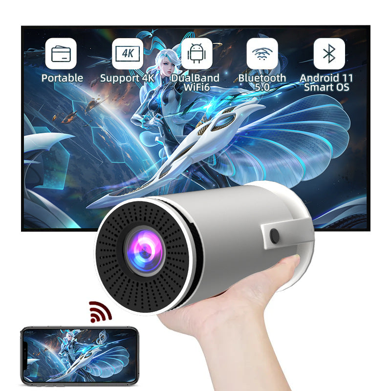 Mini Barrel Projector – Smart Android HD Home Entertainment Projector