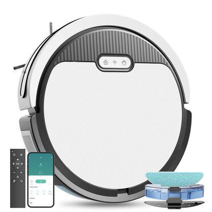 Robot Vacuum And Mop, 3 In 1 Combo Cleaner For Home, 5000Pa Suction, 120 Mins Run Time.