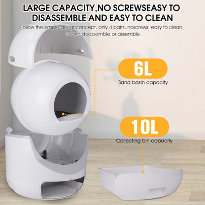 Smart Automatic Cat Litter Box, App Control