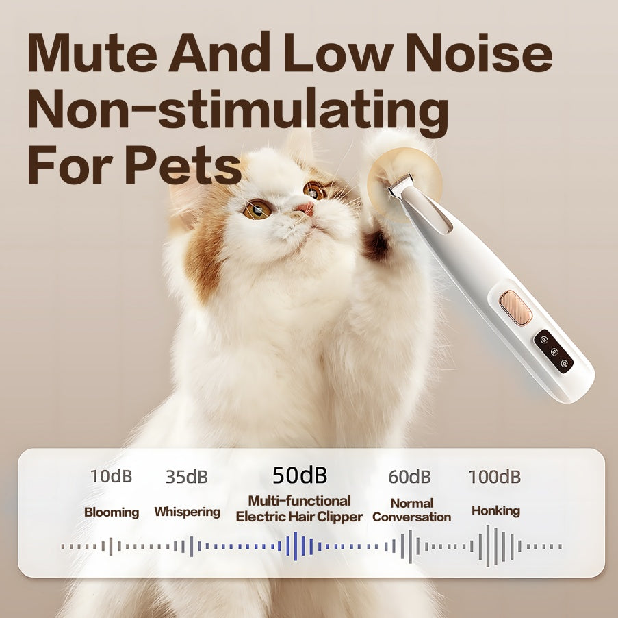 Pet Rechargeable Quiet Paw Trimmer