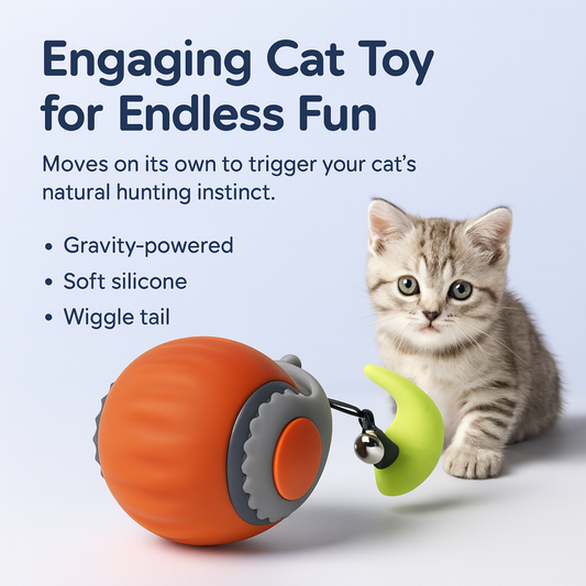 Pet With Gravity Sudden Ball Cat Toy Ball Automatic Funny Cat